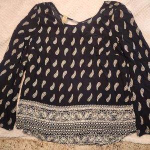 Long sleeve blouse